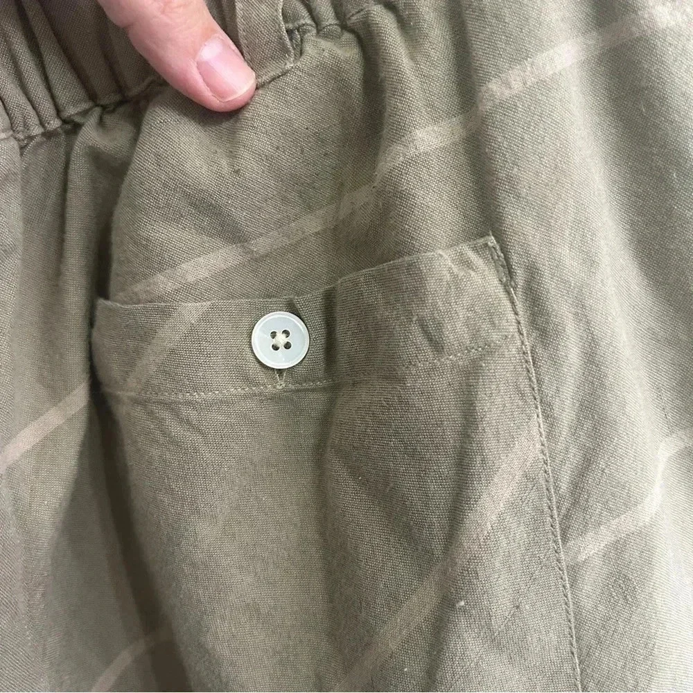 GUC Original Madras Trading Company Men’s size Large green stripe cotton pant. - Picture 5 of 13